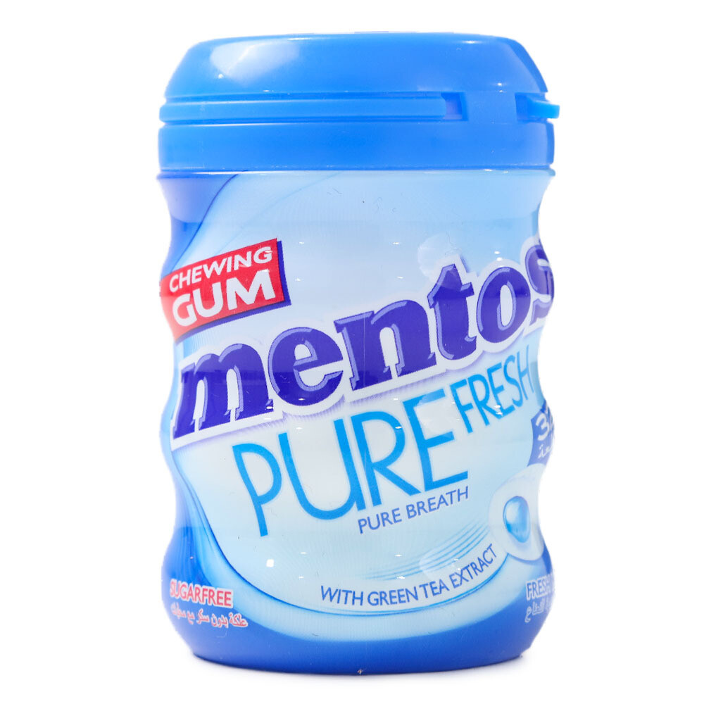 MENTOS GUM BOTTLE FRESH MINT, 32 PCS
