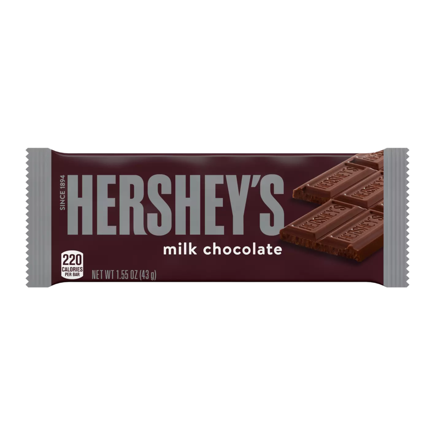 HERSHEY&#39;S MILK CHOCOLATE CANDY BAR, 1.55 OZ
