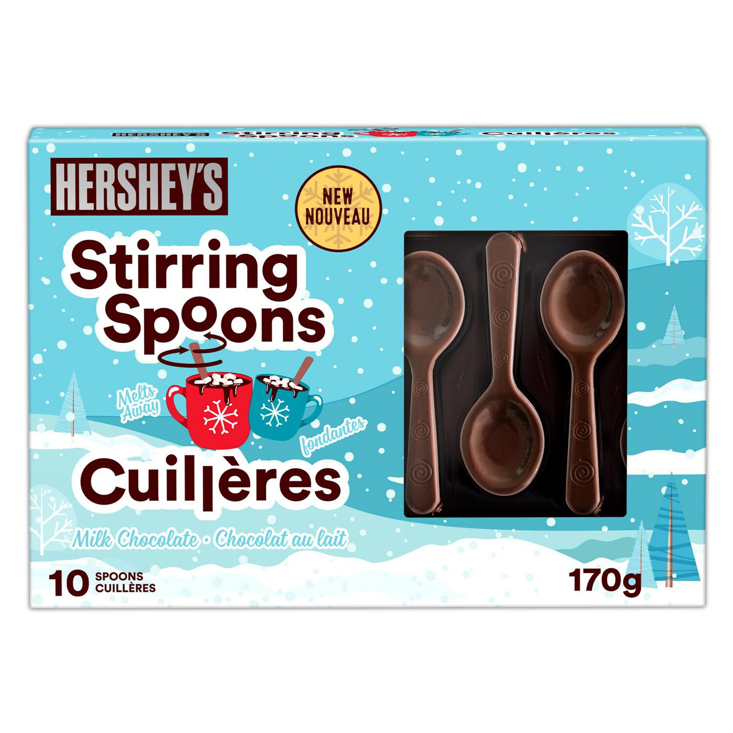 HERSHEY&#39;S Milk Chocolate Stirring Spoons, 170g