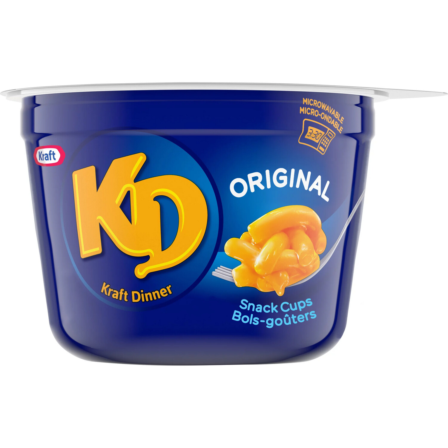 KD Kraft Dinner Original Macaroni &amp; Cheese Snack Cups, 58g