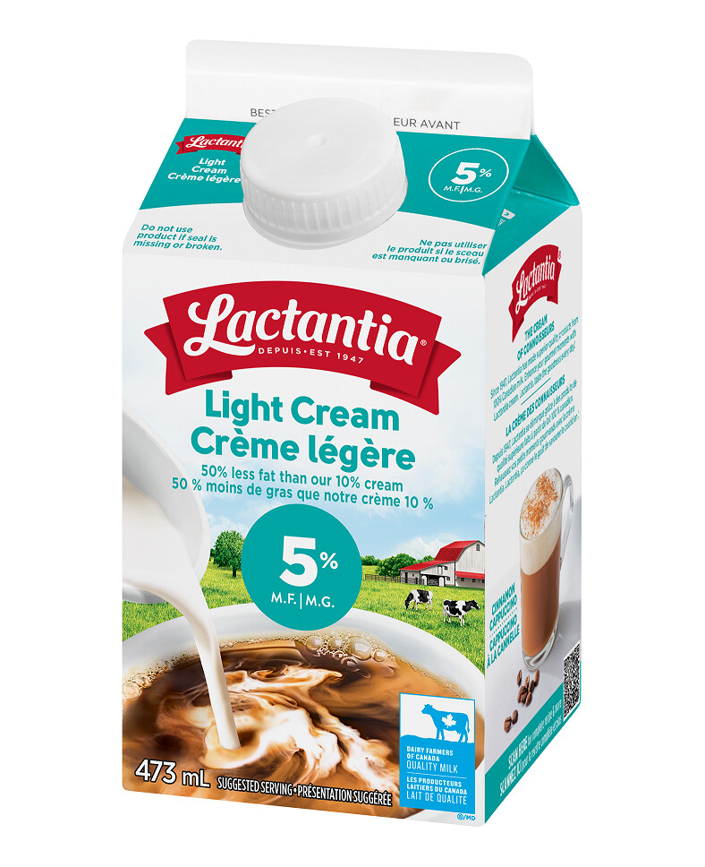 Lactantia Light Cream 5% 473ml