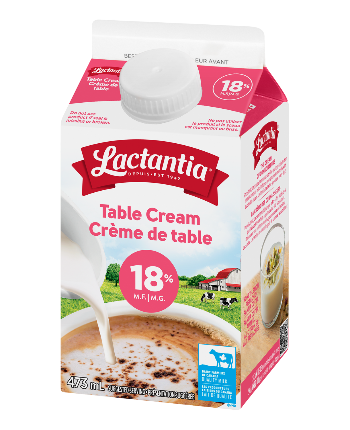 Lactantia Table Cream 18% 473ml