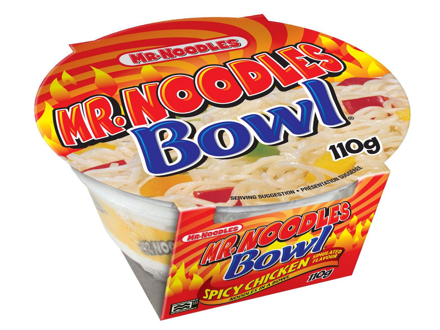 MR. NOODLES INSTANT NOODLES SPICY CHICKEN BOWL 110g