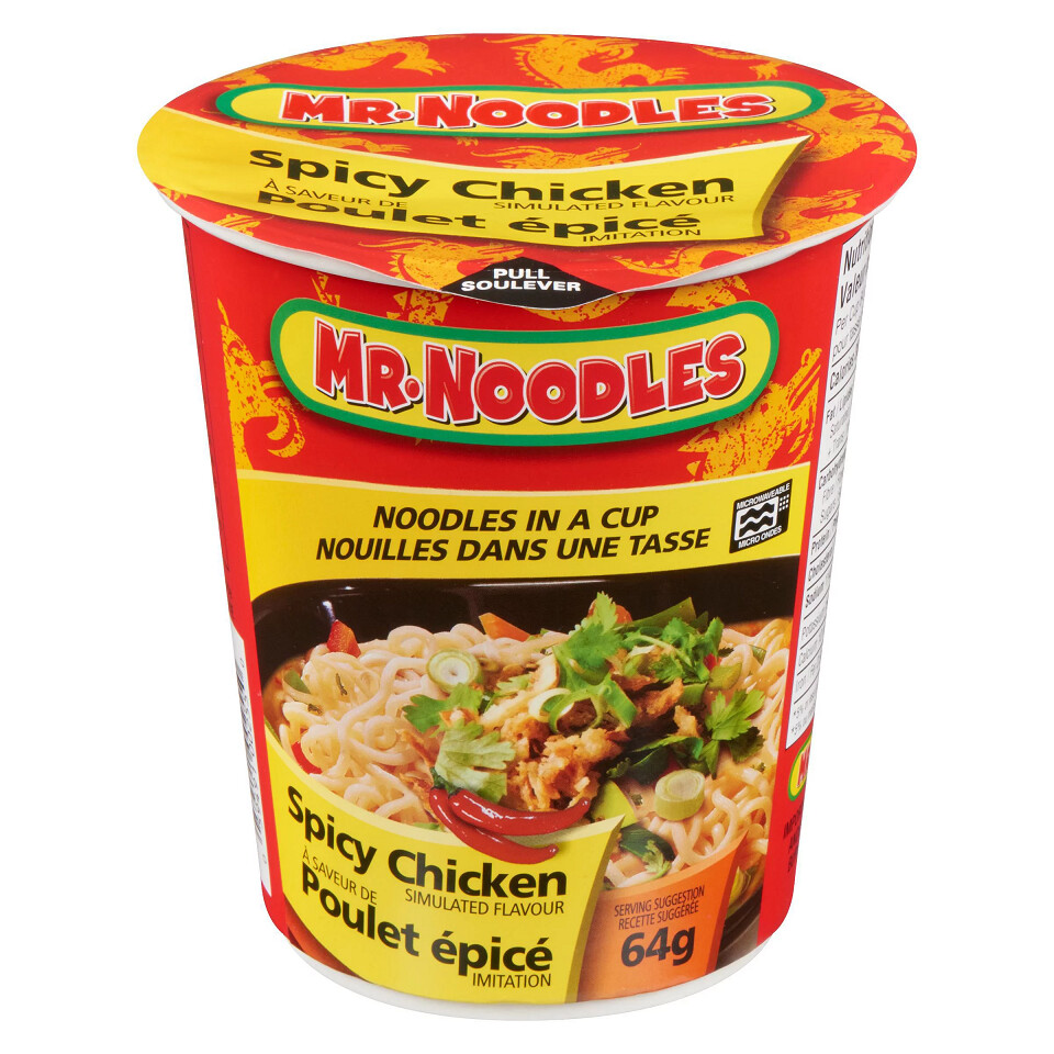 MR. NOODLES SPICY CHICKEN CUP 64g