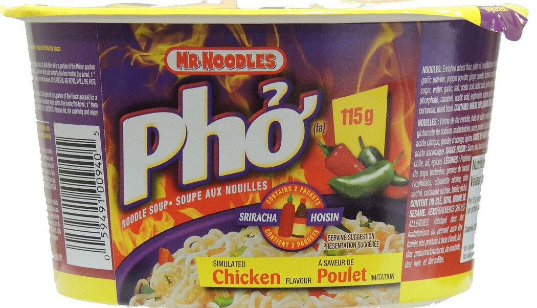 MR. NOODLES PHO SIMULATED CHICKEN NOODLE SOUP 115g