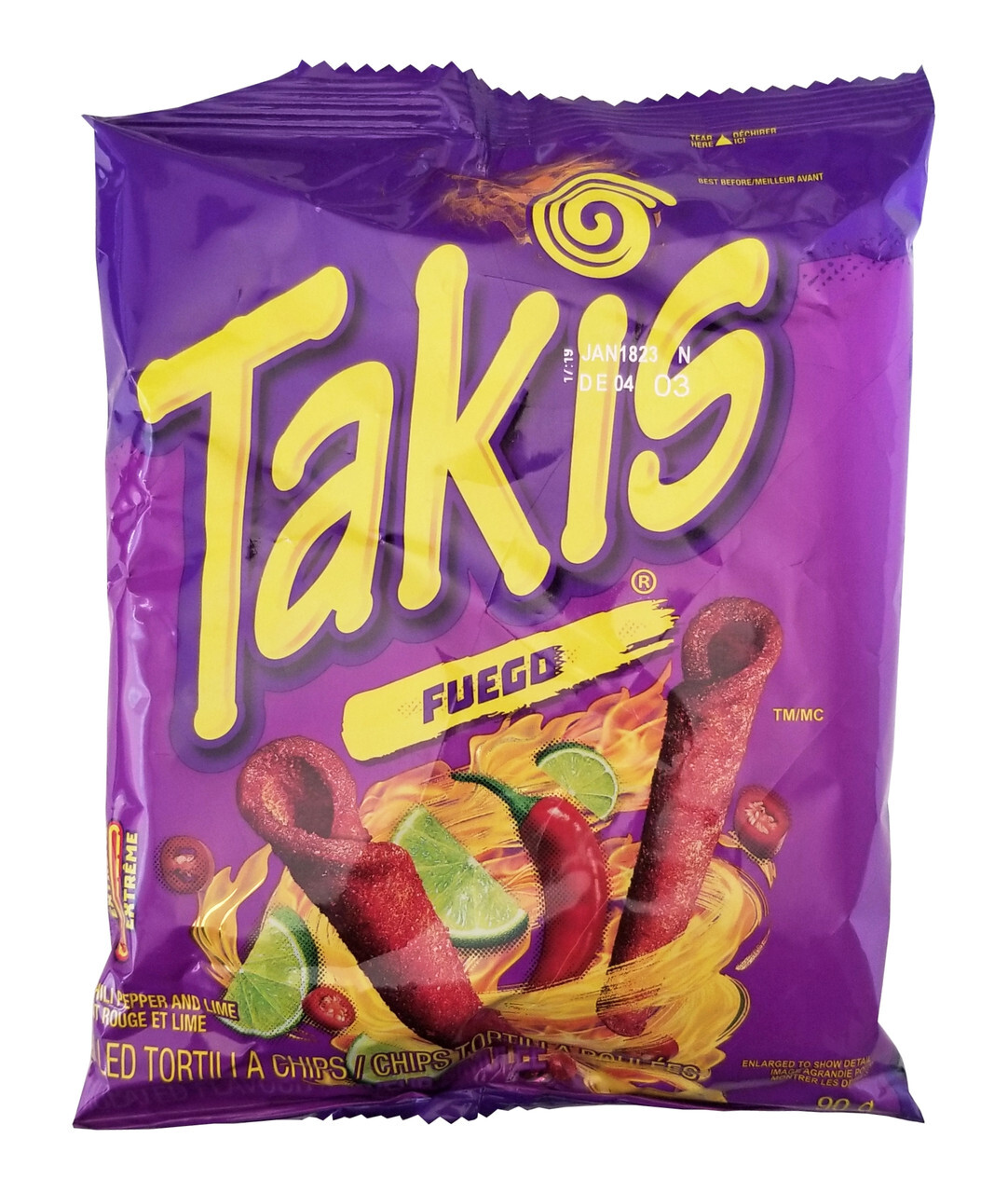 Takis Pepper and Lime Tortilla Chips 90g