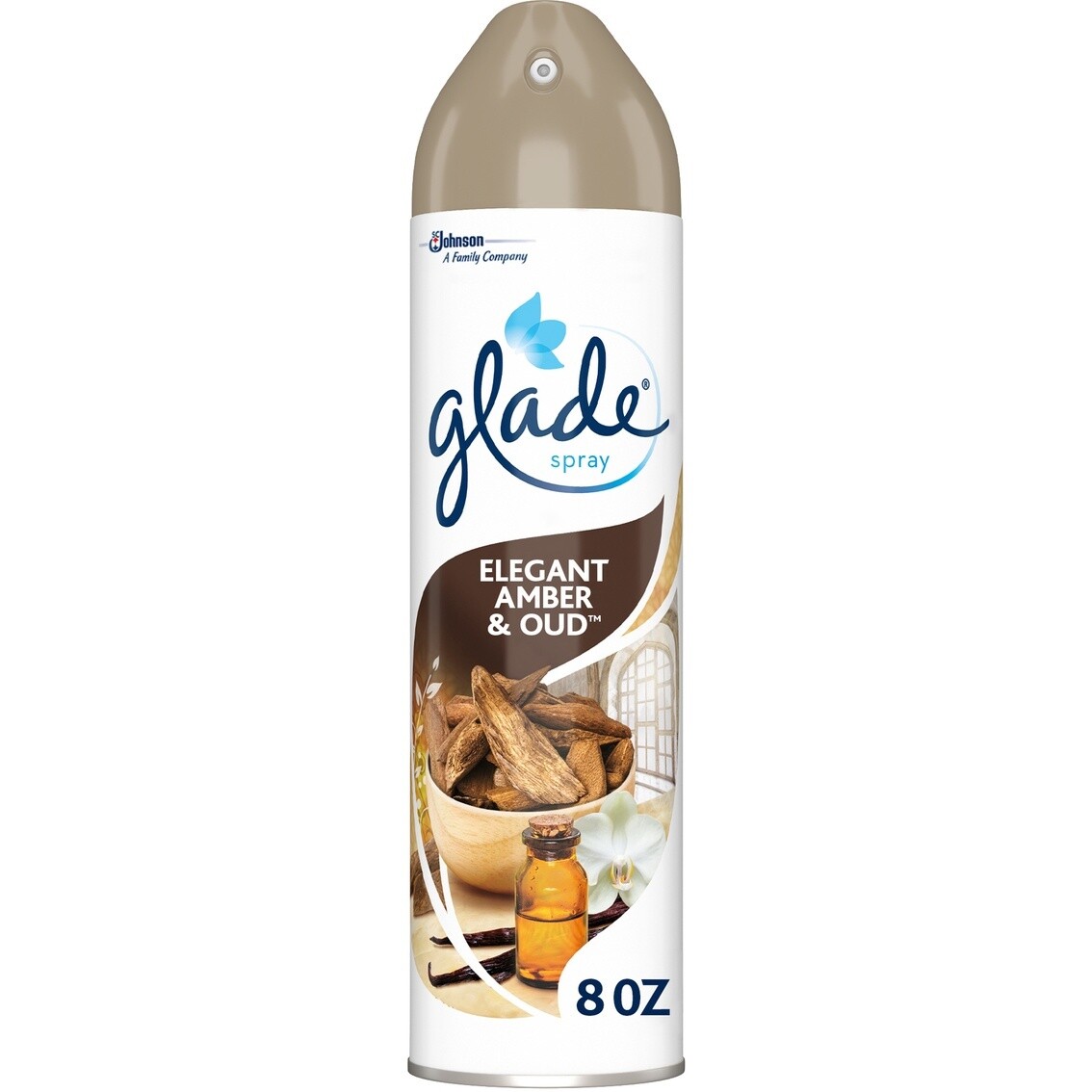 GLADE AIR FRESHNER AMBER&amp;OUD 8oz