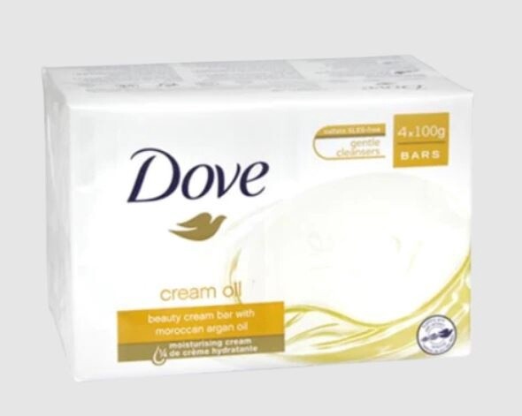 DOVE SOAP 100g 4PK ARGON CREAM OIL