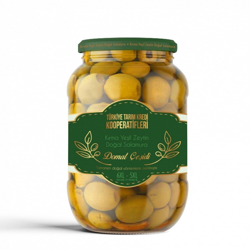 BIRLIK TURKISH Crushed GREEN OLIVES 1605g