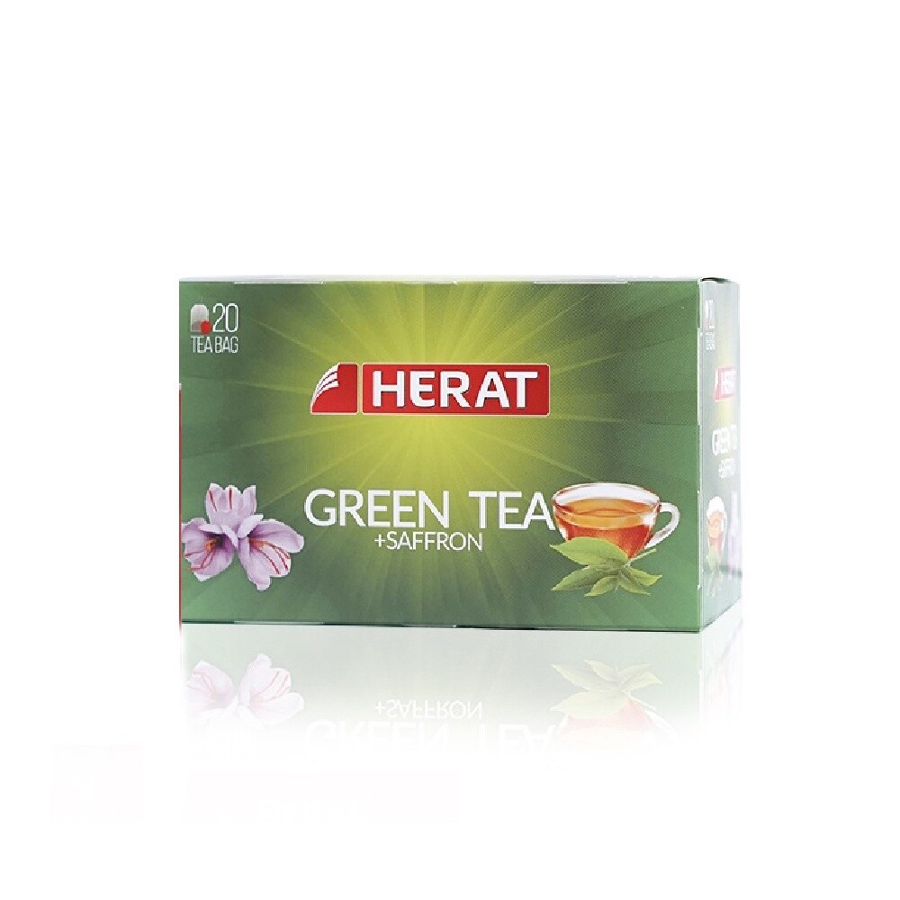HERAT GREEN TEA+SAFFRON 20 TB