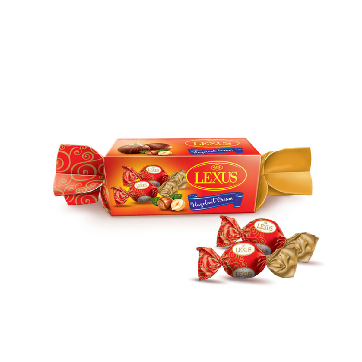 LEXUS  HAZELNUT Cream Chocolate Wrapped 110 g