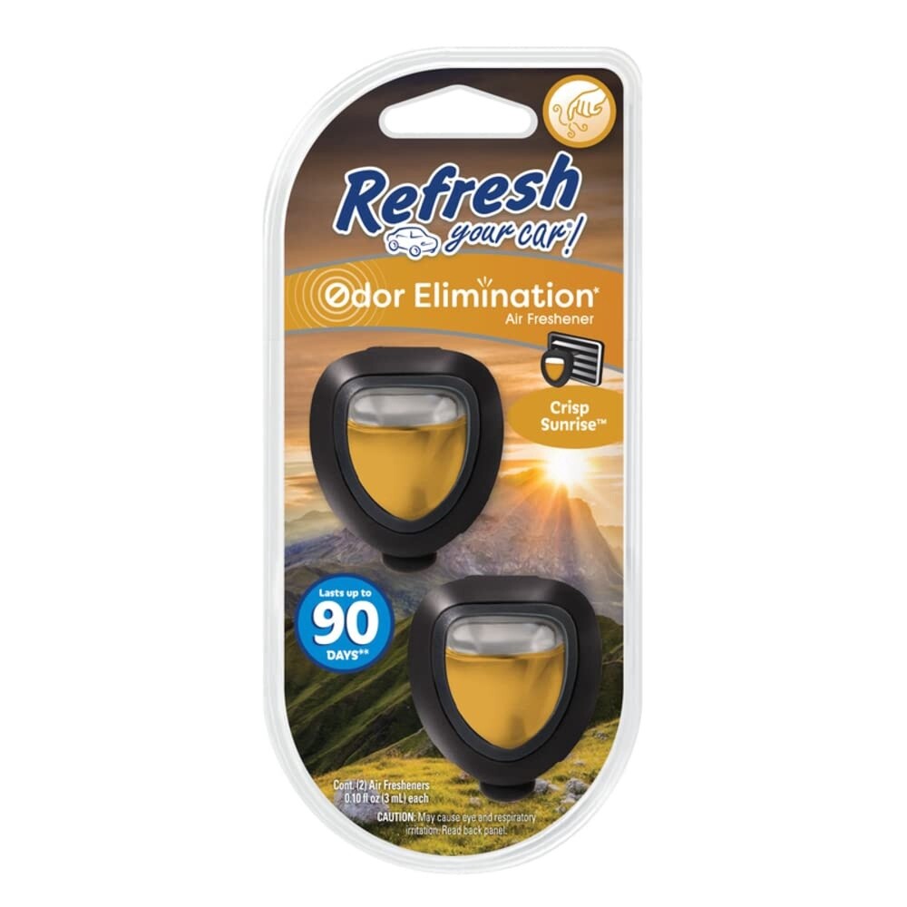Refresh Your Car Odor Elimination Crisp Sunrise 2pcs