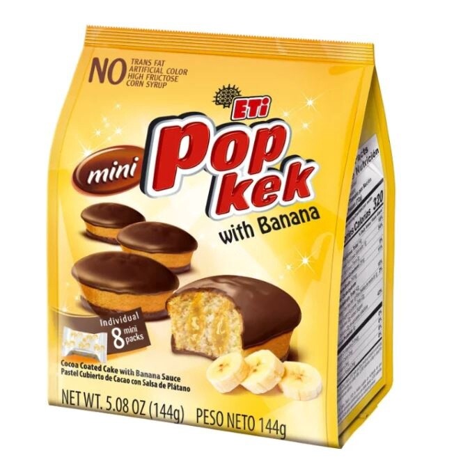 ETI mini Pop Kek Banana 144g