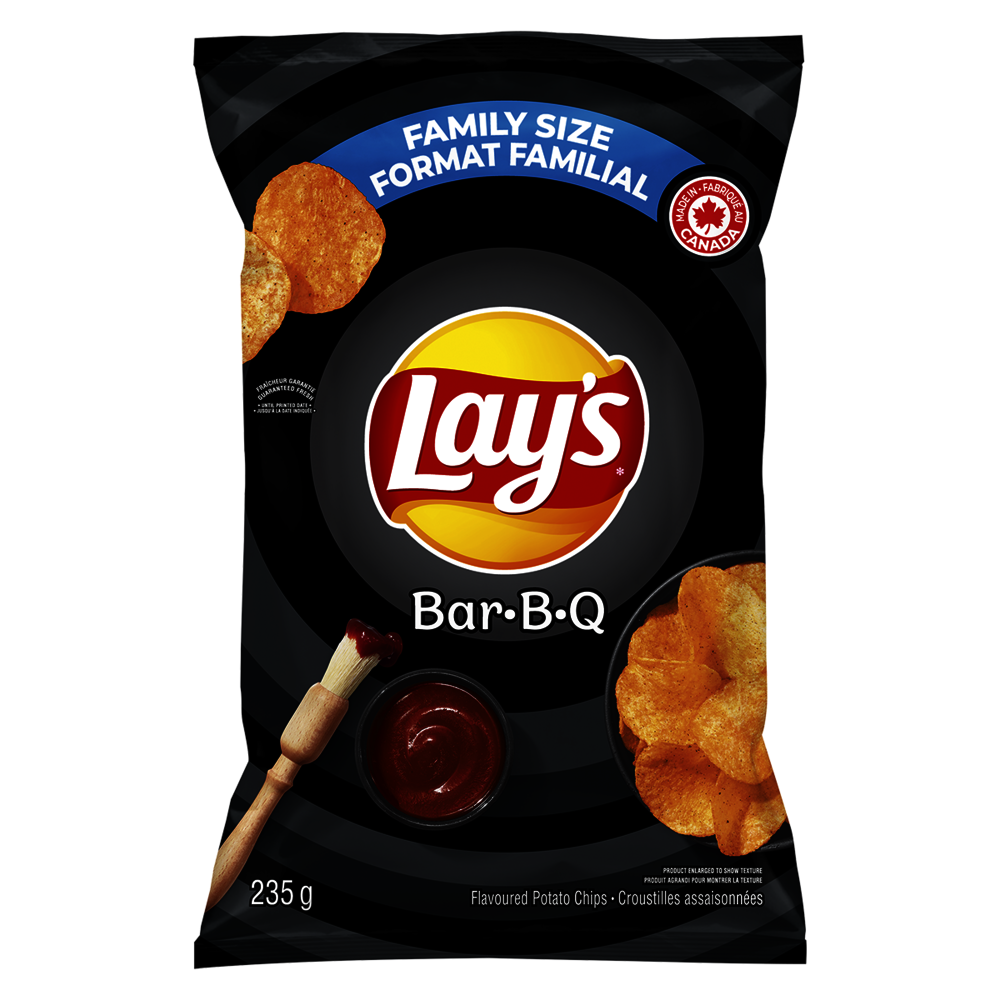 Lay's BBQ Potato Chips Family Size 235g