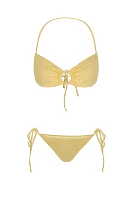 OM220138-2 Yellow Buckle Strap Bikini