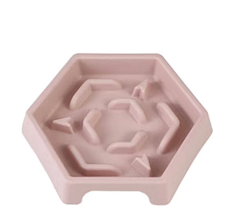 Slow Feed Puzzle Pet Bowl: "PINK"
