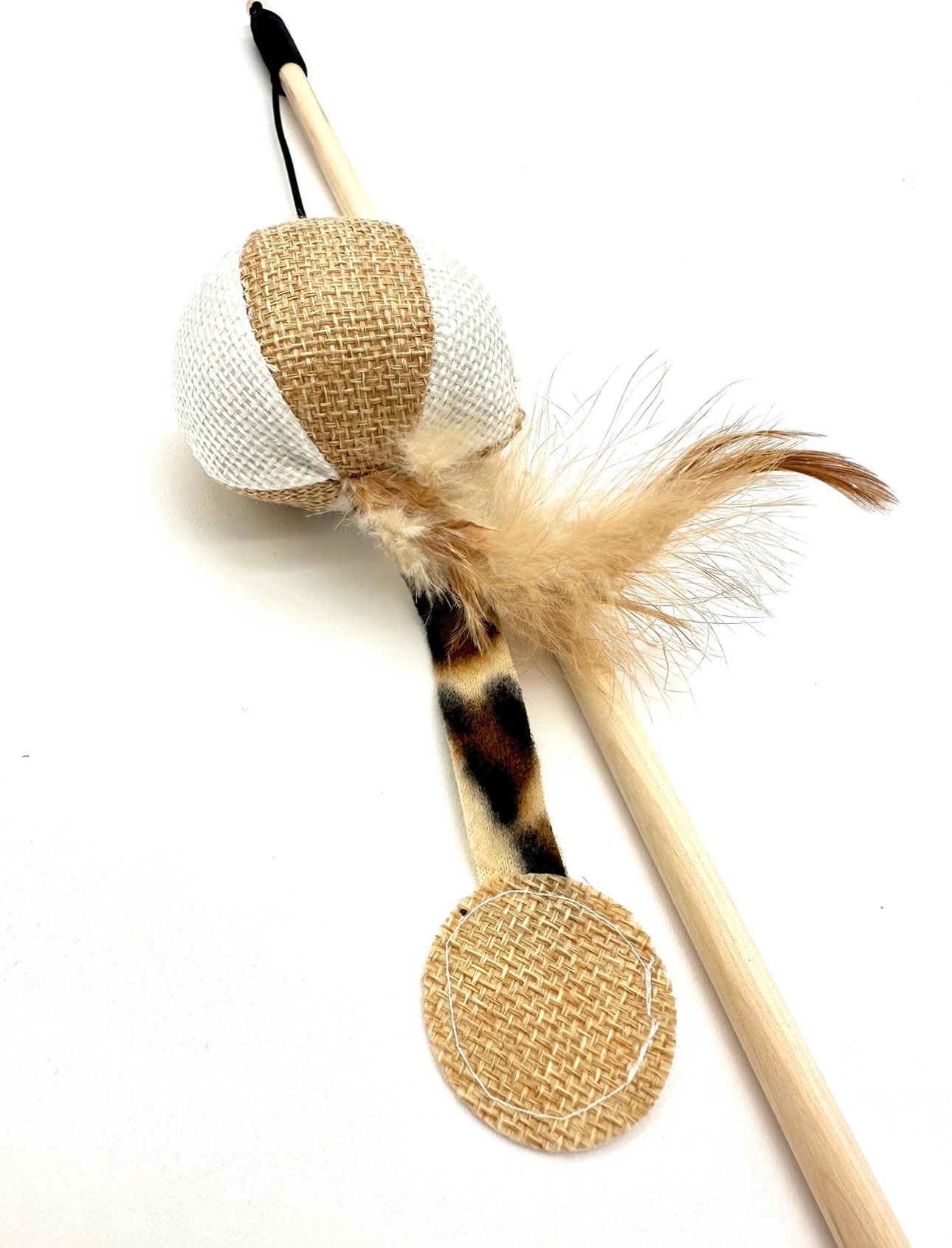 Cat teaser interactive toys on a stick: 