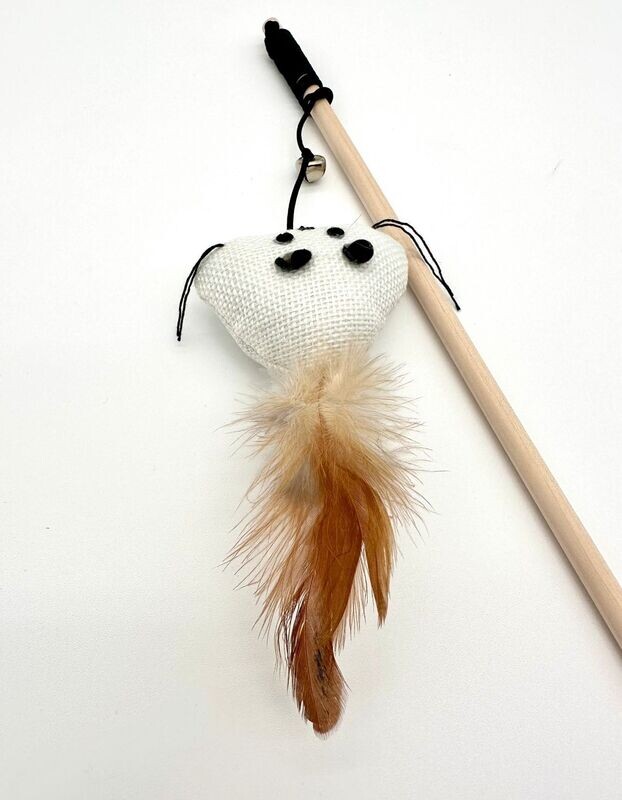 Cat teaser interactive toys on a stick: TRIANGLE"