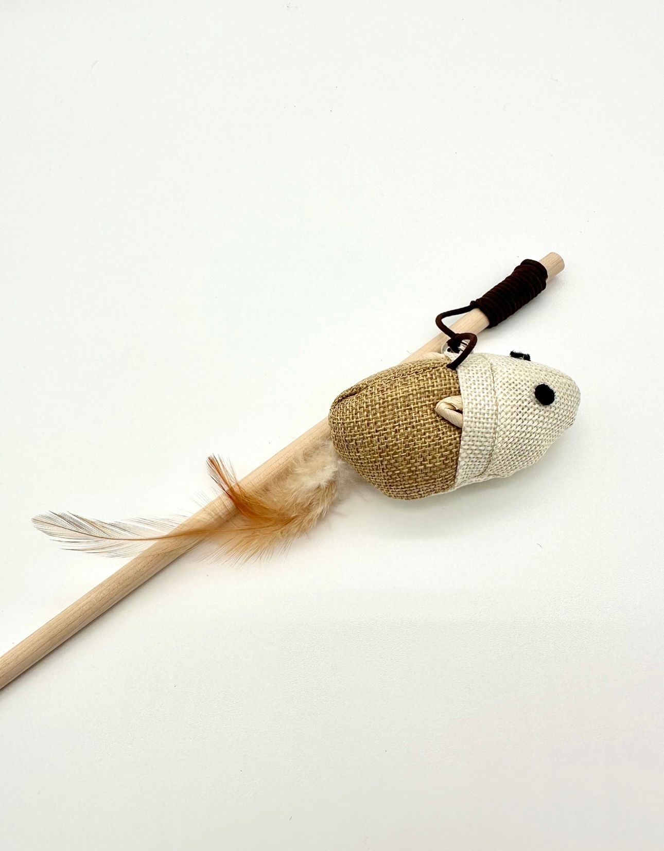 Cat teaser interactive toys on a stick: 