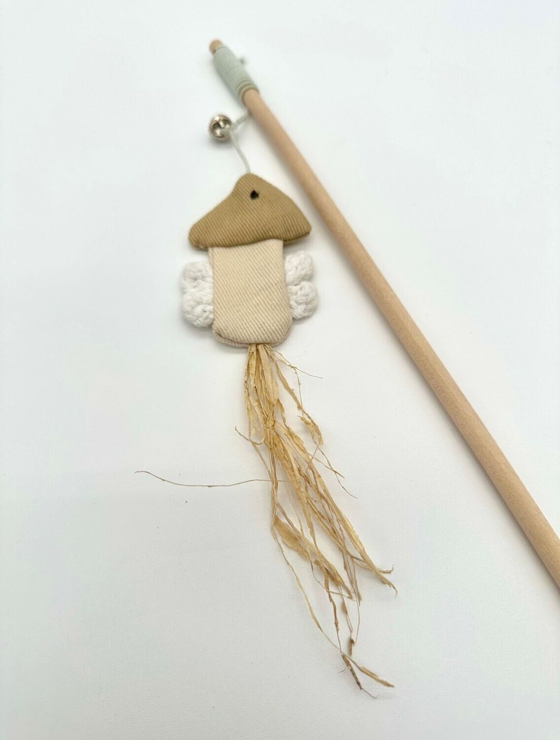 Cat teaser interactive toys on a stick: "FISH"