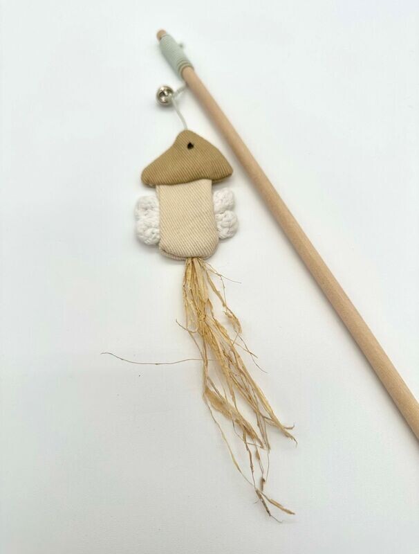 Cat teaser interactive toys on a stick: "FISH"