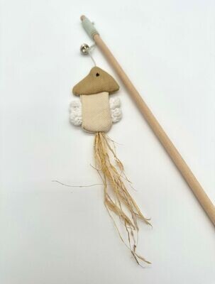 Cat teaser interactive toys on a stick: "FISH"
