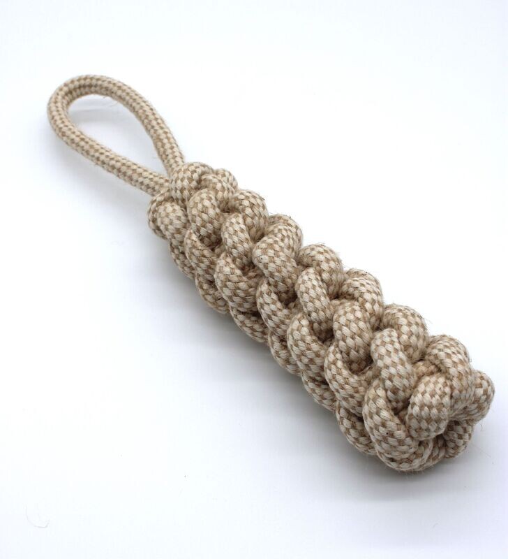 Braided Cotton Rope Durable Chew Toy - BEIGE?