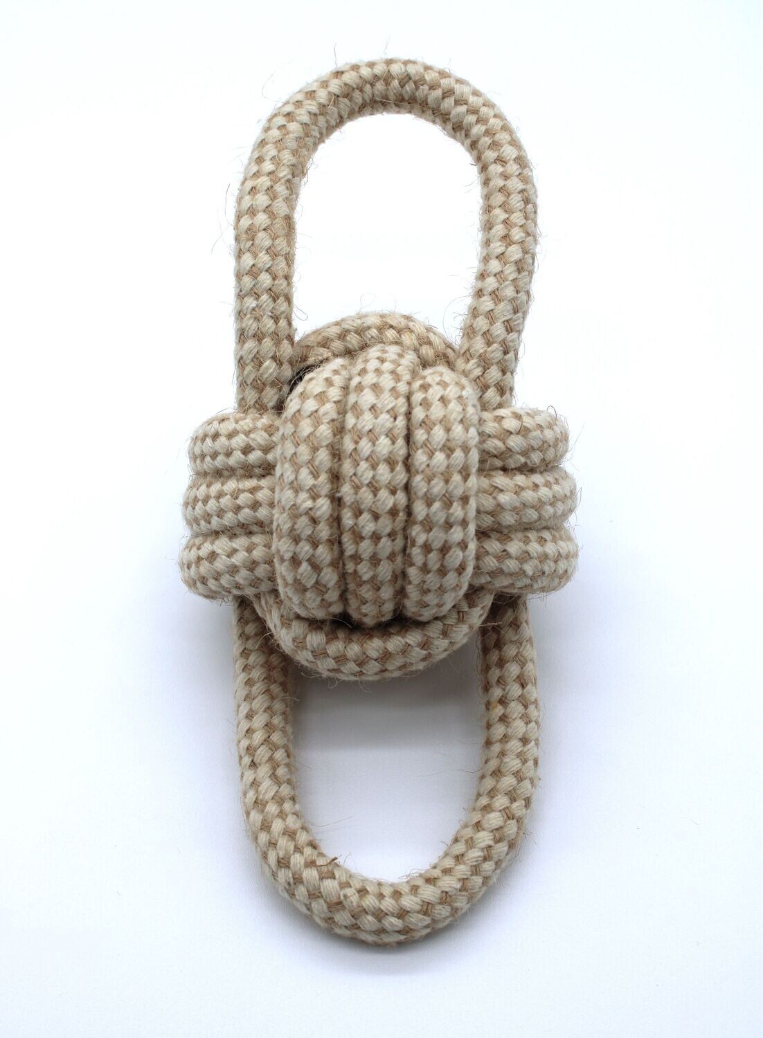 Braided Cotton Two Way Tug Chew Toy - BEIGE?