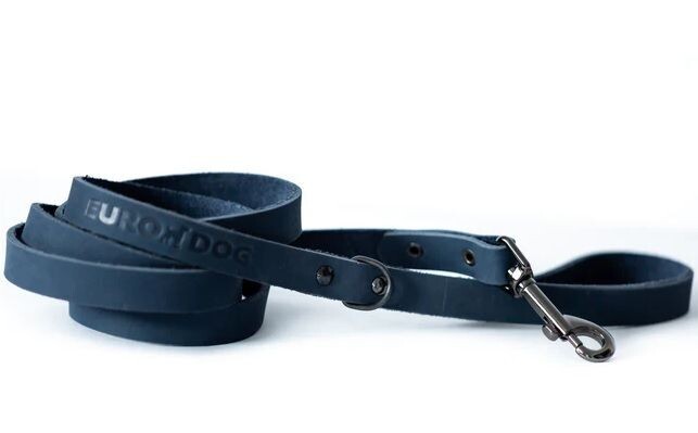 Sophisticated Leather Lead: "INDIGO"