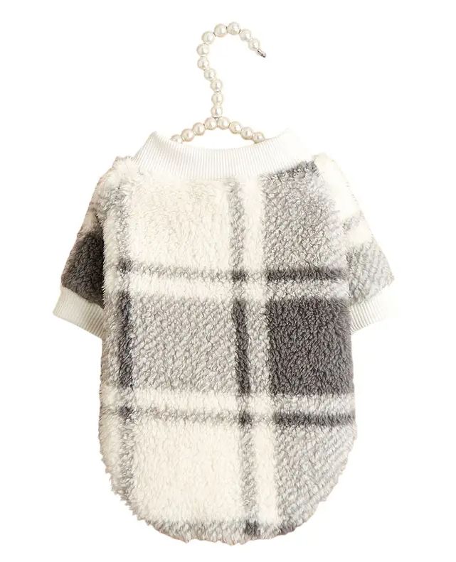 Soft Fuzzy Sweater- PLAID (NEW)