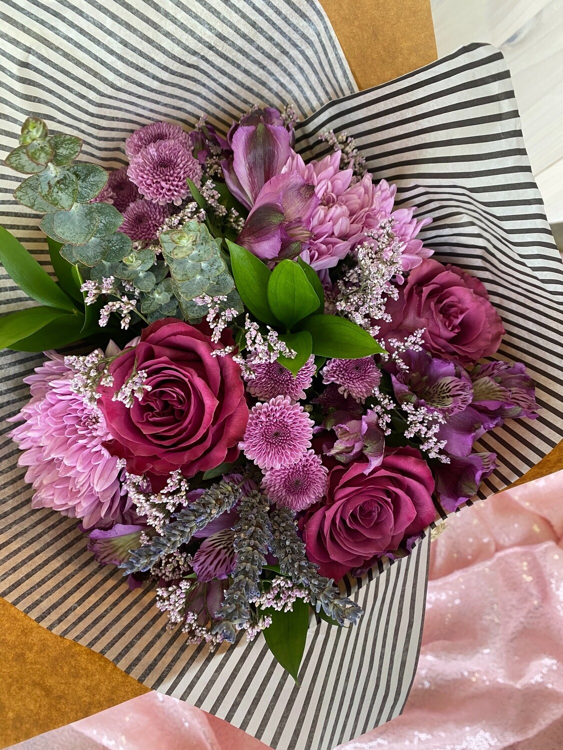 Lovely in Lavender Wrapped Bouquet