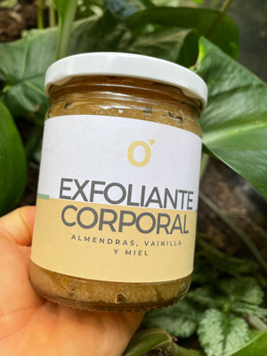 Exfoliante corporal de almendras, vainilla y miel (375g)