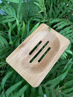 Jaboneras de bambú cuadrada