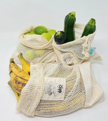 Bolsas de mesh para verduras, 3 unidades