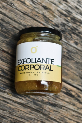 Exfoliante corporal de almendras, vainilla y miel (375g)