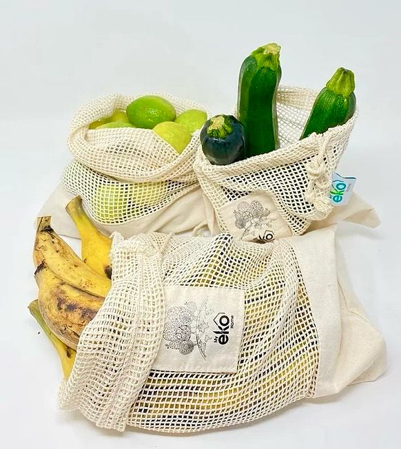 Bolsas de mesh para verduras, 3 unidades