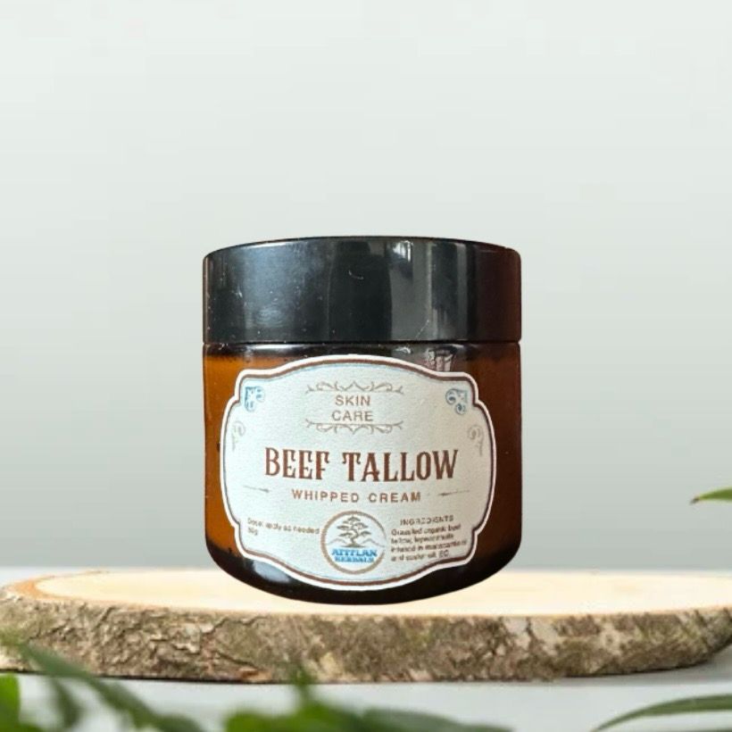 Crema tipo bálsamo de sebo orgánico (Beef Tallow)