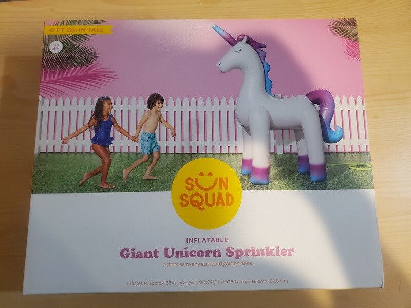 Sun Squad Inflatable Giant Unicorn Sprinkler