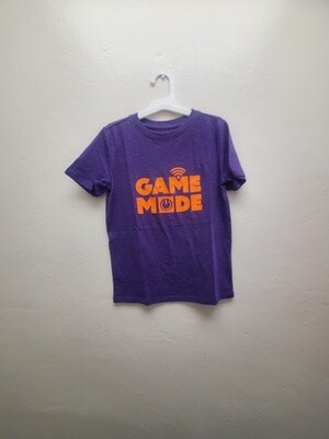 Cat &amp; Jack Boy&#39;s &quot;Game Mode&quot; T-Shirt - Purple/Orange - S(6/7)