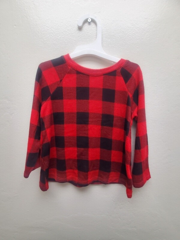 Cat &amp; Jack Boy&#39;s Shirt - Red Buffalo Check - 18M