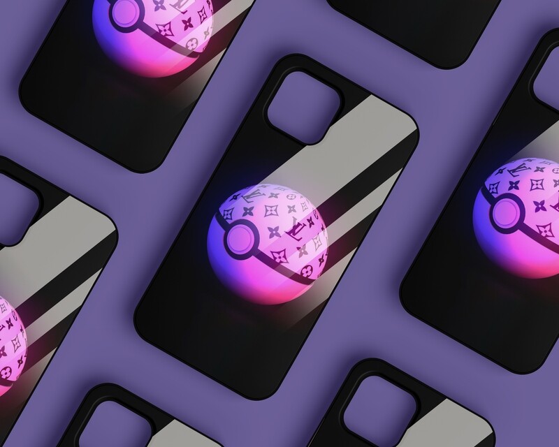 Pokemon Drip Black | Glass Case