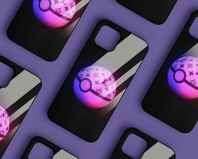 Pokemon Drip Black | Glass Case