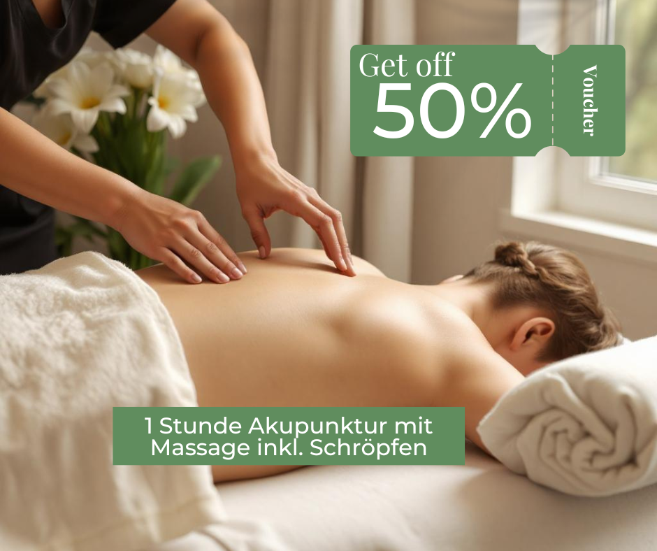 Gutschein für 1 Stunde Akupunktur &amp; Tuina Massage