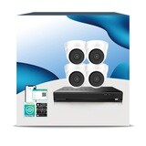 DFRT-4PK1TW5MP  4 5MP Dome TVI Package White1TB