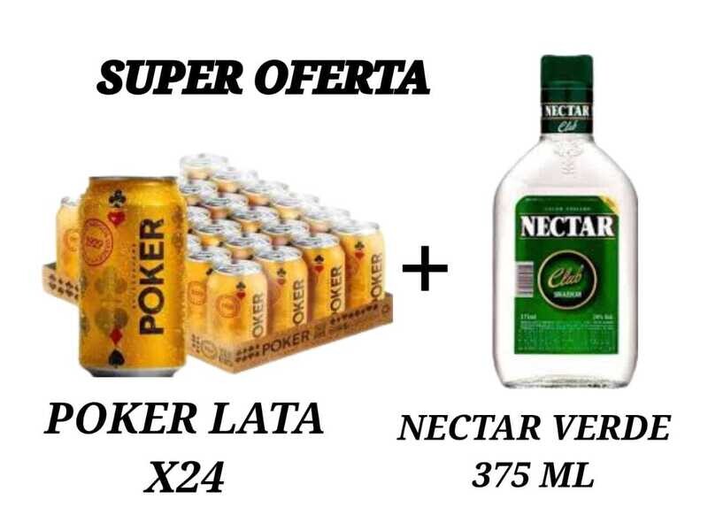 OFERTA POKER LATA + NECTAR VERDE 375