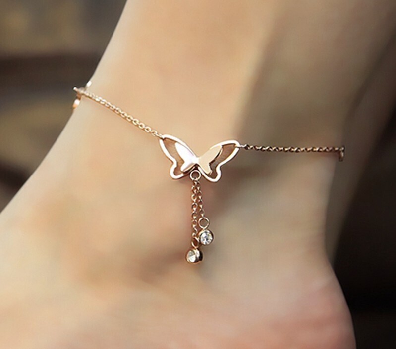 Butterfly Ankle Chain