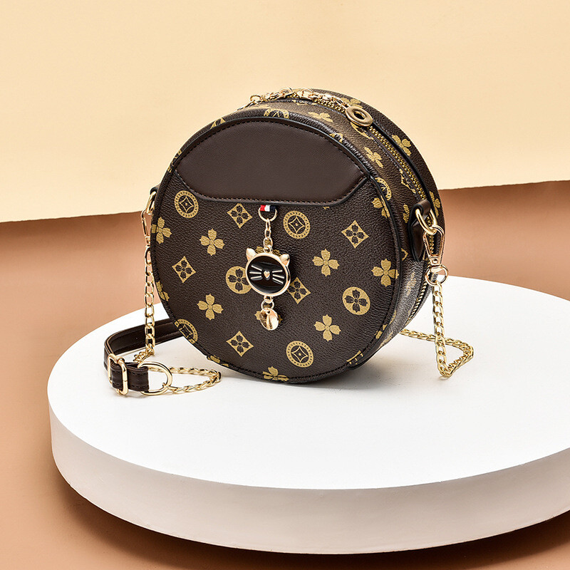 Round female bag small round female bag contrast color small round female bag