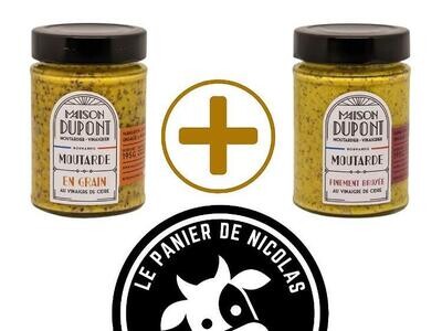 Moutarde Grain + Moutarde Broyée - Maison Dupont