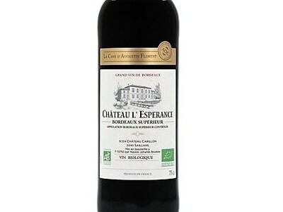 Vin rouge bio Bordeaux supérieur Château L'Espérance