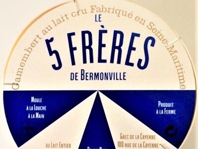 Camembert au lait Cru - Les 5 Frères de Bermonville
